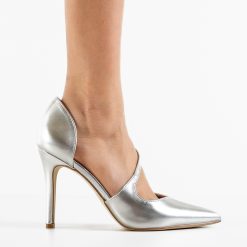 Pantofi dama Felipe Argintii 4
