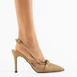 Pantofi dama Leron Bej 3