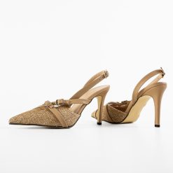 Pantofi dama Leron Bej 5