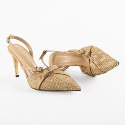 Pantofi dama Leron Bej 6