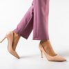 Pantofi dama Palmer Nude-Pantofi cu toc-Pantofi cu toc