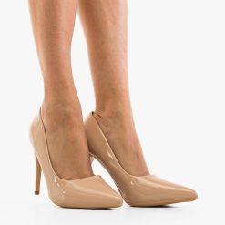 Pantofi dama stiletto Finnia Nude-Pantofi cu toc-Pantofi cu toc