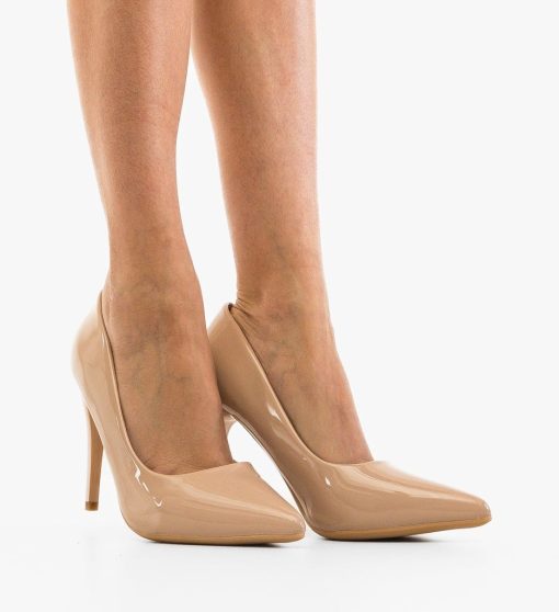 Pantofi dama stiletto Finnia Nude-Pantofi cu toc-Pantofi cu toc