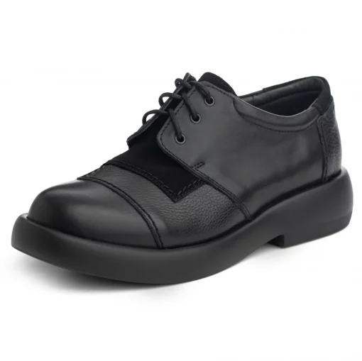 Pantofi piele naturala 640 negru-Pantofi-Pantofi