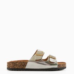 Papuci dama Tankui Argintii 2