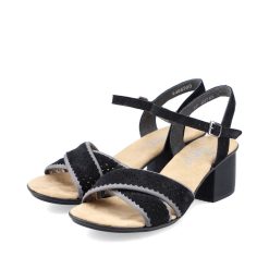 Sandale Rieker 64669-00 negru-Sandale-Sandale