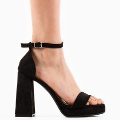Sandale cu toc Abiola Negre 3