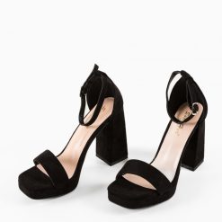 Sandale cu toc Abiola Negre 7