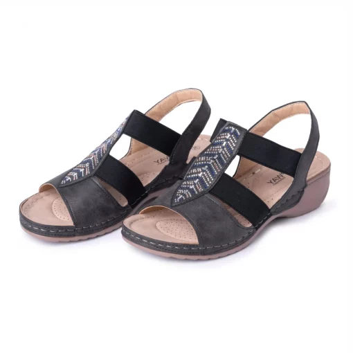 Sandale dama B945610 negru-Sandale-Sandale