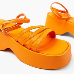 Sandale dama Laurentino Portocalii 4