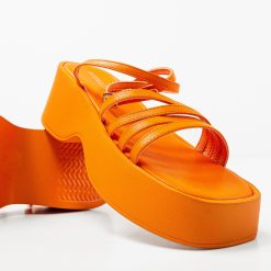 Sandale dama Laurentino Portocalii 6