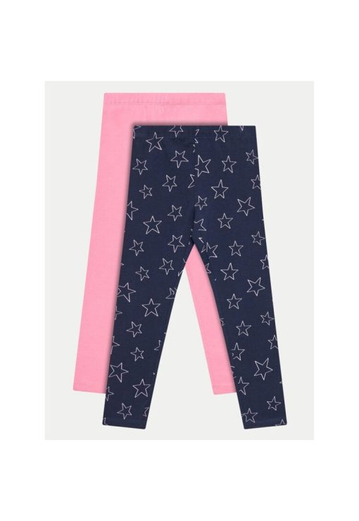 Set 2 perechi pantaloni copii - 832865 - Roz - Bumbac-FETE-IMBRACAMINTE/Blugi