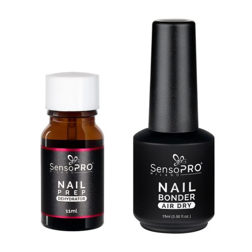 Set Nail Prep Dehydrator + Nail Bonder Primer SensoPRO Milano-Accesorii Unghii > Primer / Base Coat / Top Coat