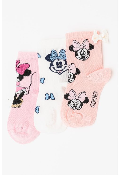 Set de sosete cu Minnie Mouse - 3 perechi-FETE-IMBRACAMINTE/Lenjerie intima