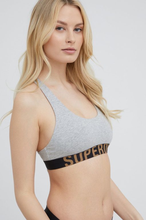 Superdry sutien culoarea gri