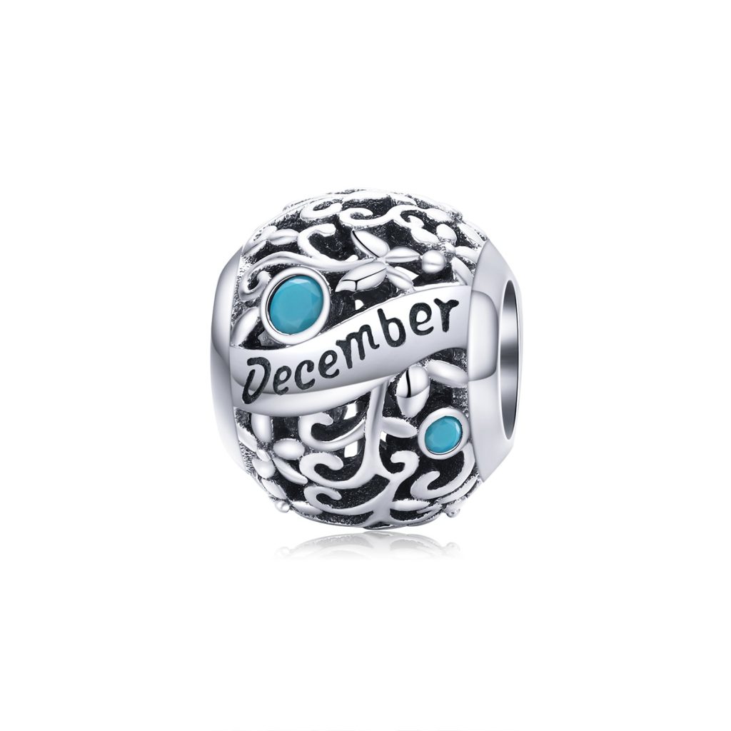 Talisman din argint Birthday Stone December-Talismane >> Talismane din Argint (toate)