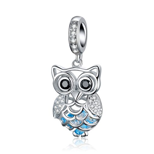 Talisman din argint Blue Owl-Talismane