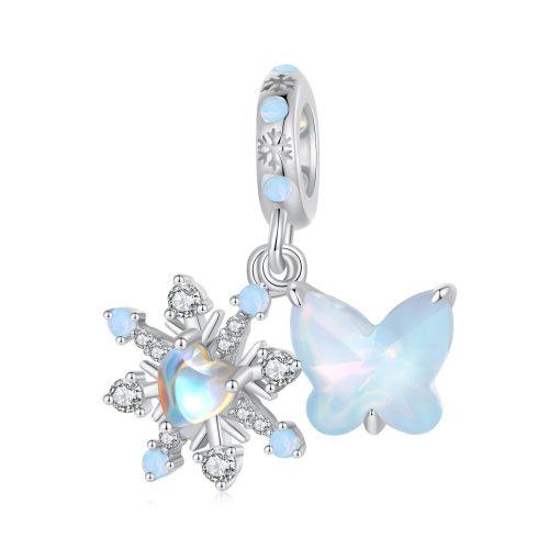 Talisman din argint Frozen Butterfly-Talismane >> Talismane din Argint (toate)