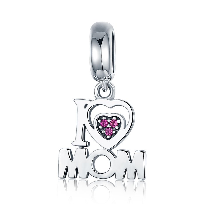 Talisman din argint I Love Mom-Talismane >> Talismane din Argint (toate)