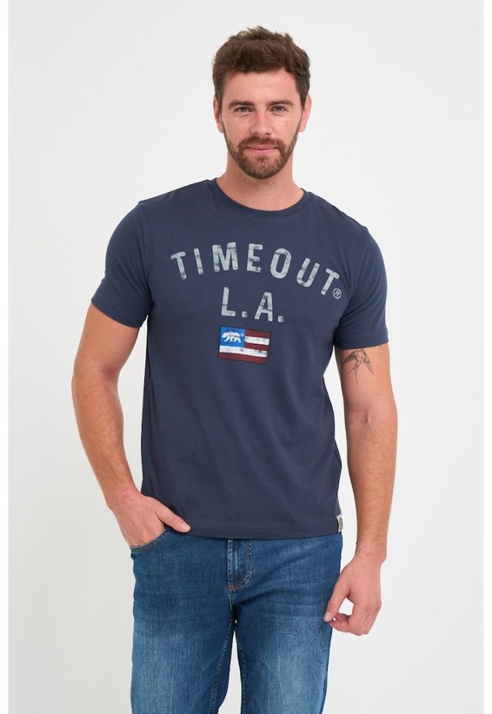 Tricou de bumbac cu logo-BARBATI-IMBRACAMINTE/Tricouri si maiouri