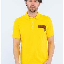 Tricou polo cu aplicatie logo-BARBATI-IMBRACAMINTE/Tricouri si maiouri