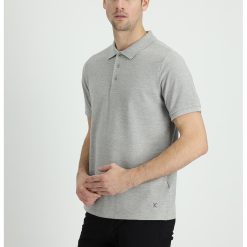 Tricou polo din bumbac cu model uni-BARBATI-IMBRACAMINTE/Tricouri si maiouri