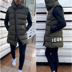 Vesta barbati kaki B7669 Z1-4-Veste > Veste barbati sport