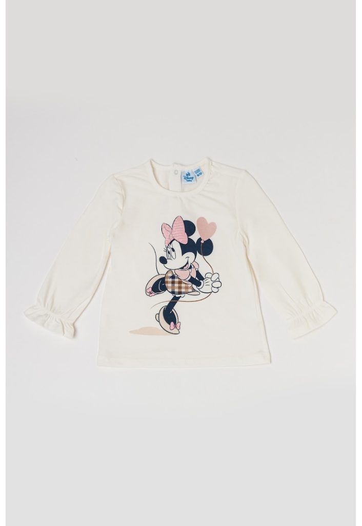 Bluza din amestec de bumbac cu Minnie Mouse-FETE-IMBRACAMINTE/Bluze