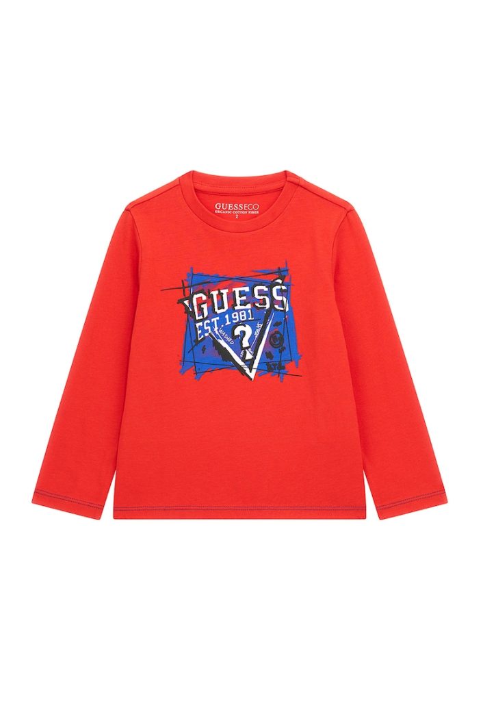 Bluza din bumbac cu logo-BAIETI-IMBRACAMINTE/Bluze