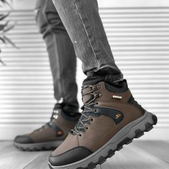 Bocanci barbati imblaniti maro A75 T52-2-Incaltaminte > Ghete