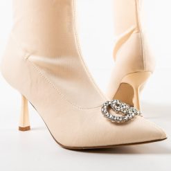 Botine dama Smith Bej 3