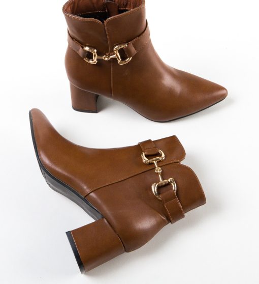 Botine dama Trame Camel-Botine-Botine