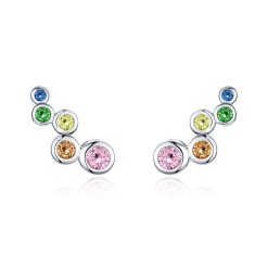 Cercei din argint Colored Dots-Cercei