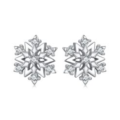 Cercei din argint Elegant Snowflake-Cercei >> Cercei din argint