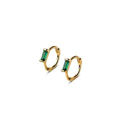 Cercei din argint Golden Rectangle Small Hoops-Cercei >> Cercei din argint