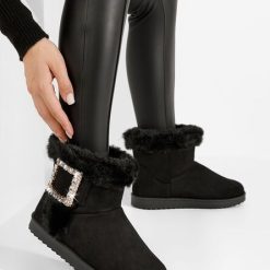 Cizme tip ugg Noranda negre-Cizme tip UGG-Cizme tip UGG