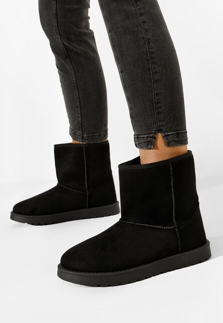 Cizme tip ugg negre Chica-Cizme tip UGG-Cizme tip UGG