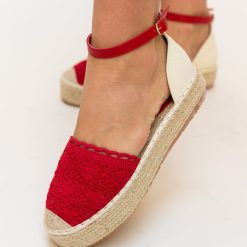 Espadrile Bonner Rosii-Casual-Espadrile dama