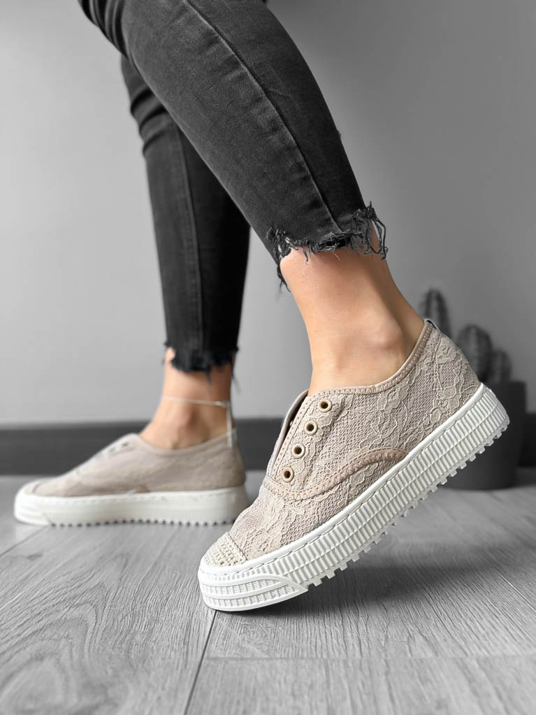 Espadrile dama casual bej Y601 N7-2-Incaltaminte > Incaltaminte dama > Espadrile dama