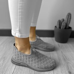 Espadrile dama casual gri CL06 T54-2-Incaltaminte > Incaltaminte dama > Espadrile dama