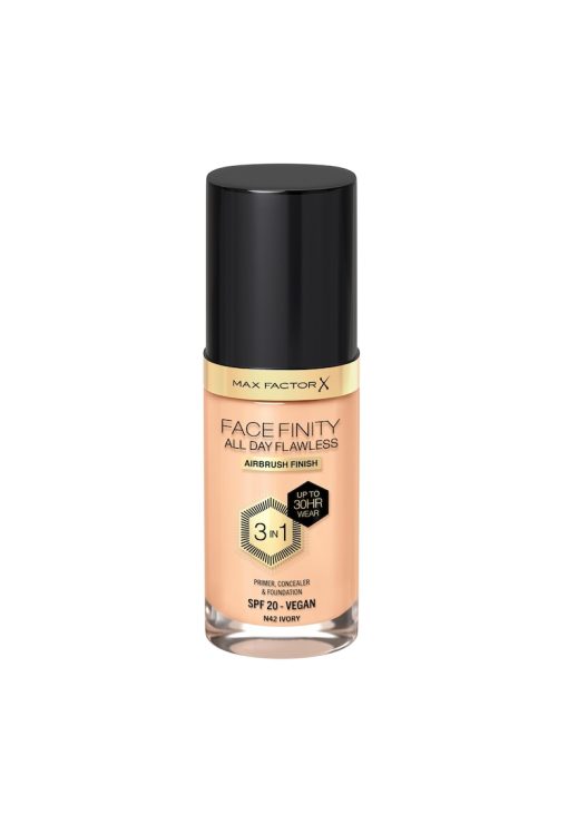 Fond de ten Facefinity All Day Flawless 3-in-1 - 30 ml 1-FEMEI-GENTI SI ACCESORII/Produse cosmetice