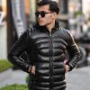 Geaca barbati groasa de iarna neagra cu mic defect DEF12345 D1-3-Geci barbati > Geci iarna