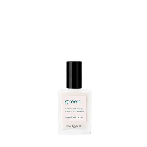 Green natural nail colour - milky white 15 ml-Machiaj-Unghii > Lac de unghii