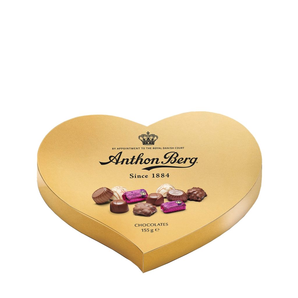 Heart shaped gold box 155 ml-Dulciuri-Praline