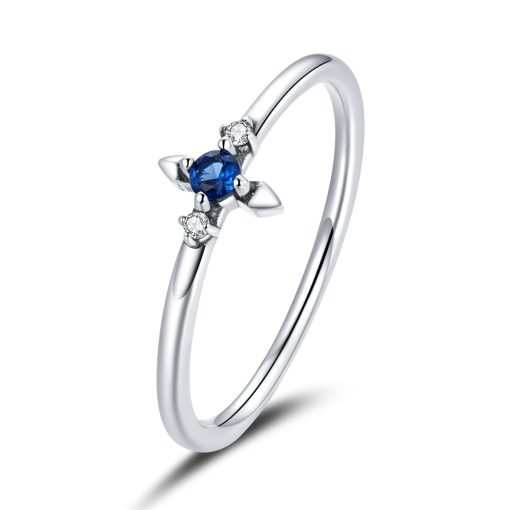 Inel din argint Blue Small Crystal-Inele