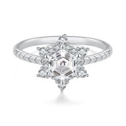 Inel din argint Elegant Snowflake-Inele >> Inele din argint