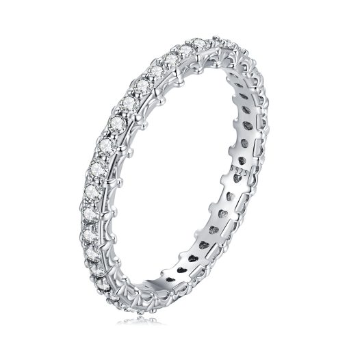 Inel din argint Silver Crystal Hoops-Inele >> Inele din argint