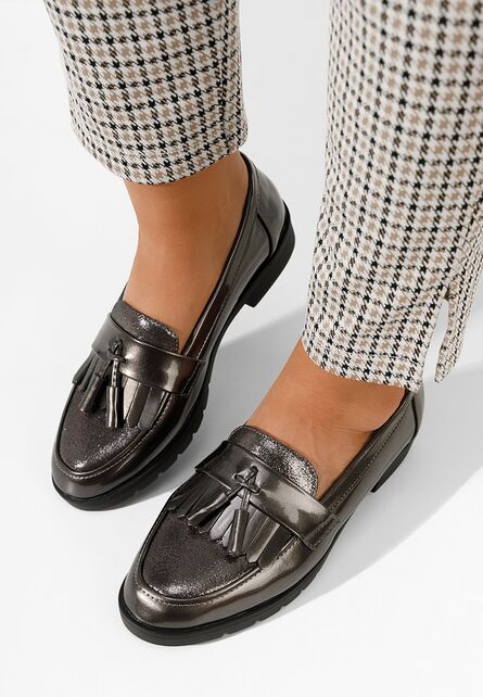 Loafers dama Luciara gri-Mocasini Dama-Mocasini Dama