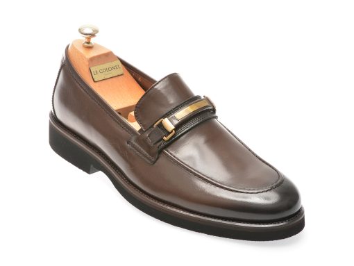 Mocasini eleganti LE COLONEL maro