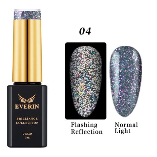 Oja semipermanenta Everin- Brilliance Reflective Disco 04 - OSEBR-04 - Everin.ro-OJA SEMIPERMANENTA ❤️ > Everin Brilliance Collection